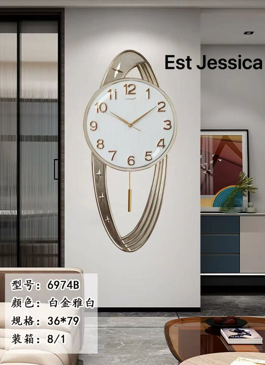 Wall clock_Oval Design