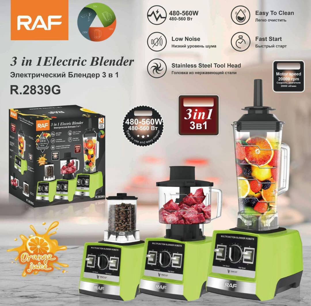 RAF Electric Blender - 3in1, 500w